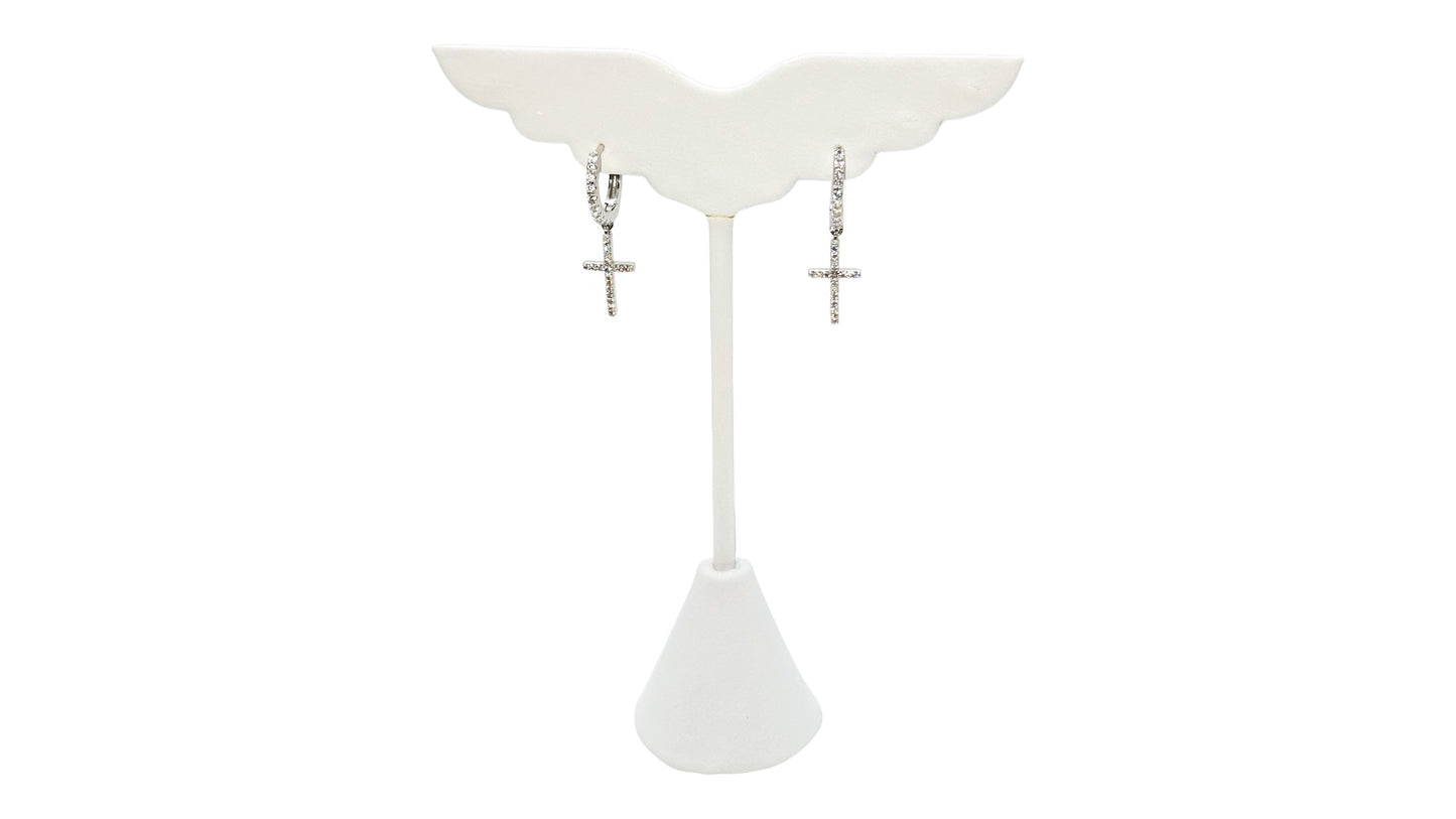 Cross Hanging Earrings, Style 1