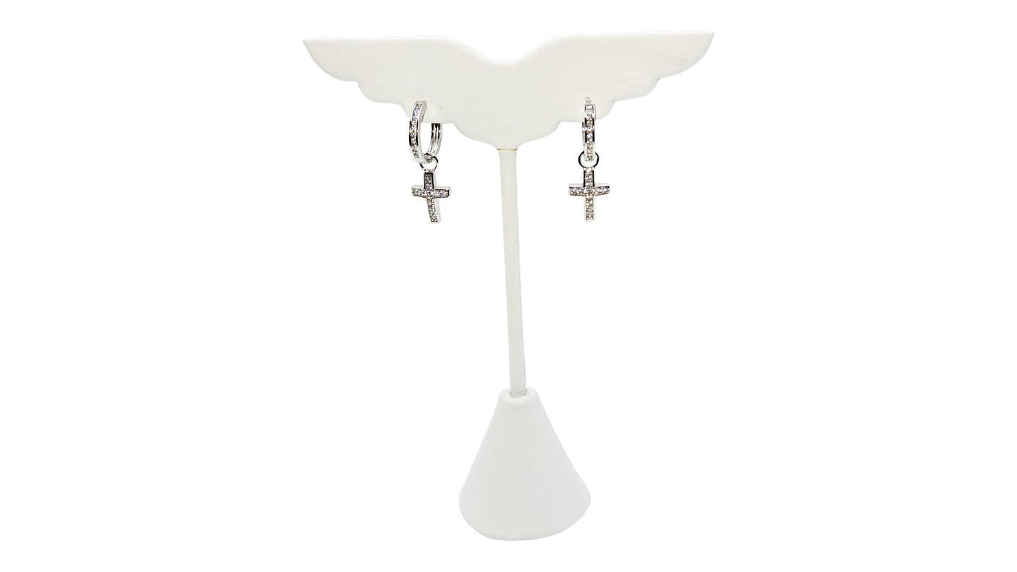 Cross Hanging Earrings, Style 2
