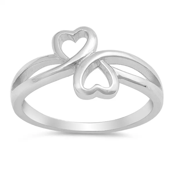 Intertwined Hearts Ring
