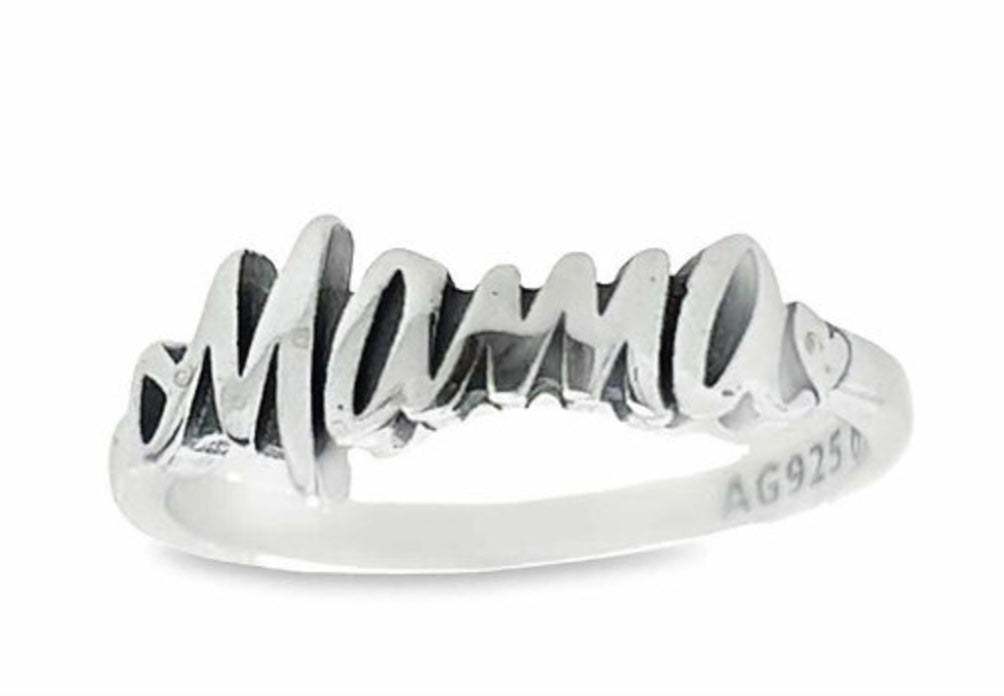 Mama Cursive Ring