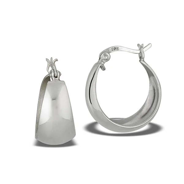 Convex Hoop Earrings