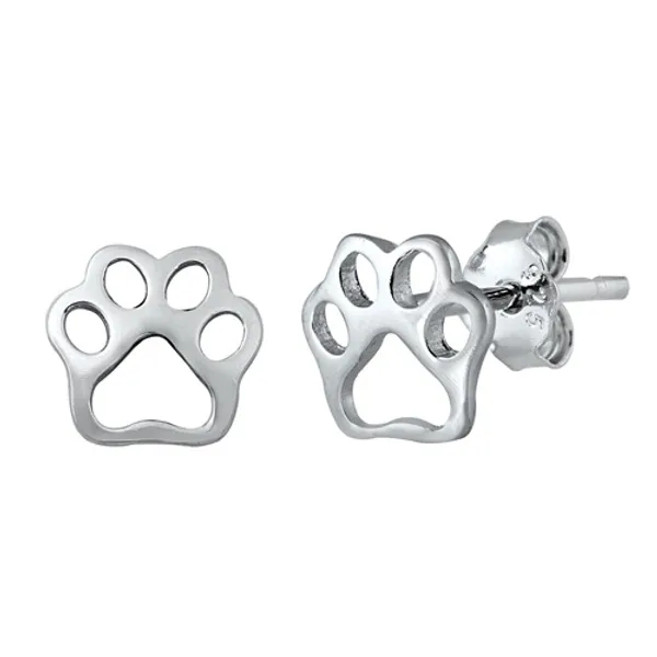 Paw Print Stud Earrings