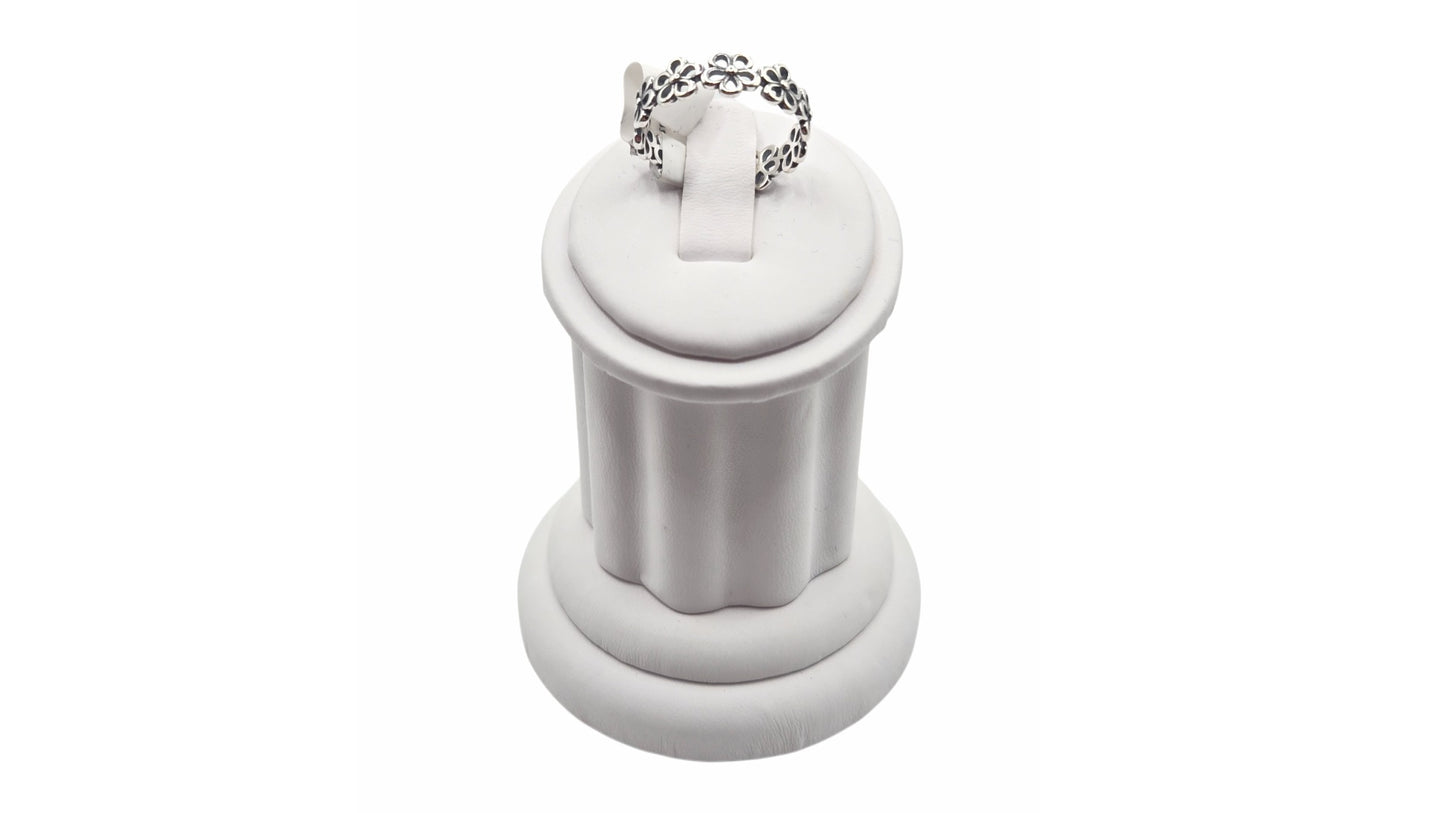 Silver Flowers Ring