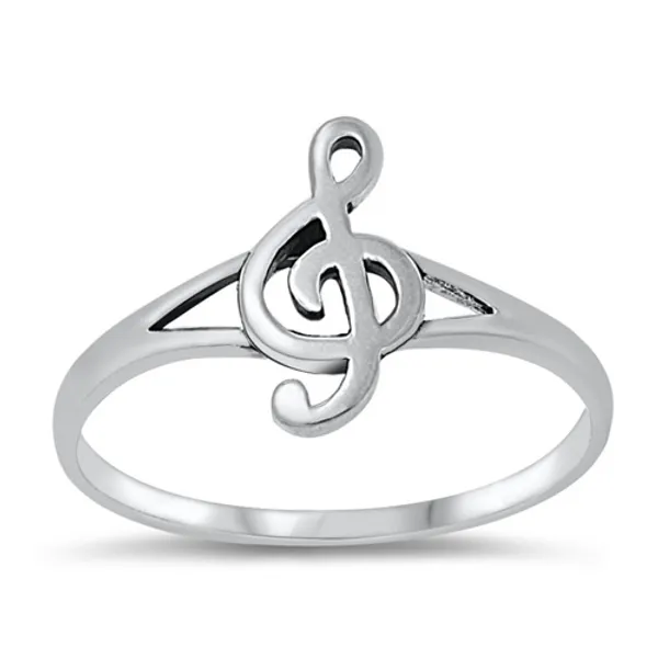 One Music Note Ring